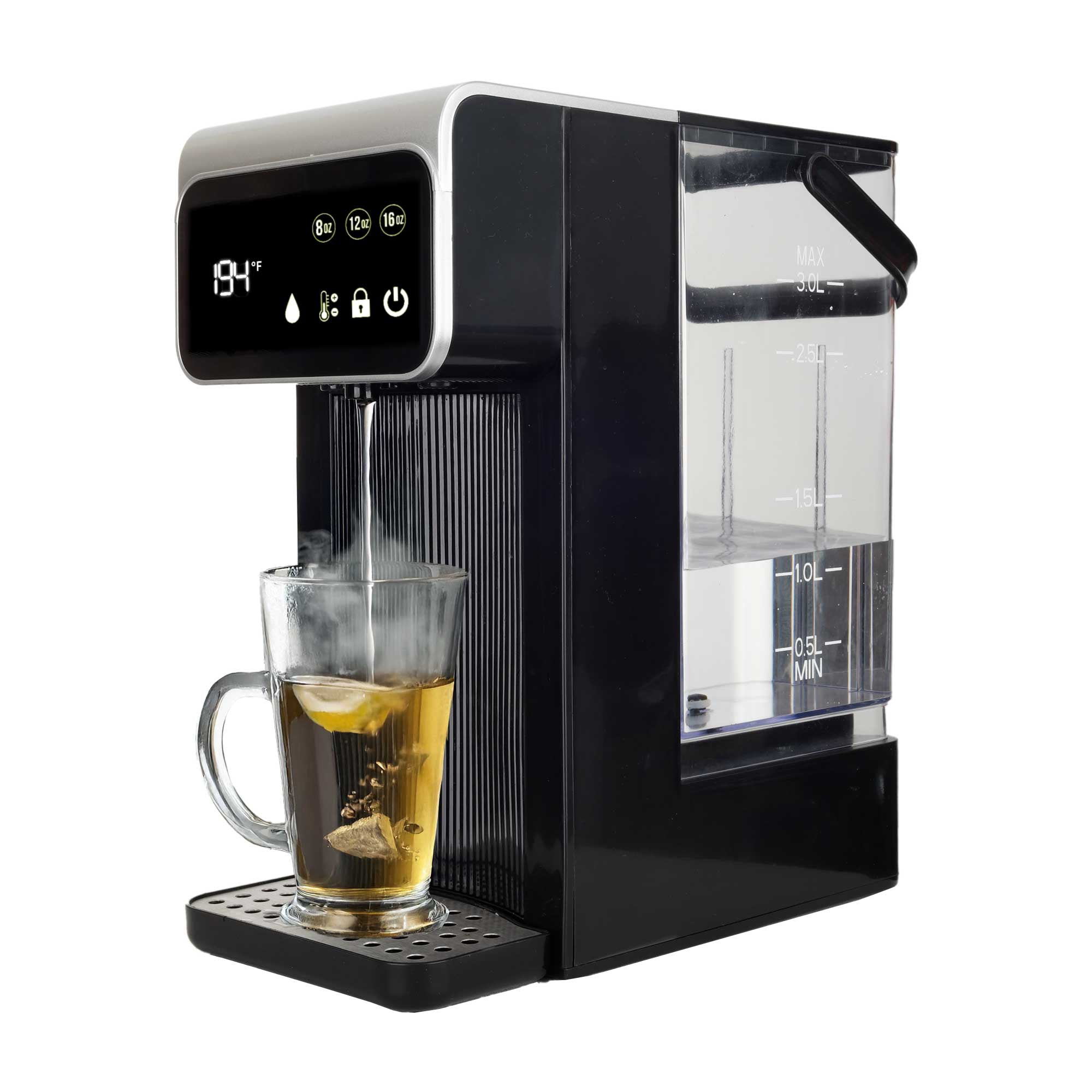 3-Liter 1800w Digital Instant Hot Water Dispenser with 7 Temperature Presets