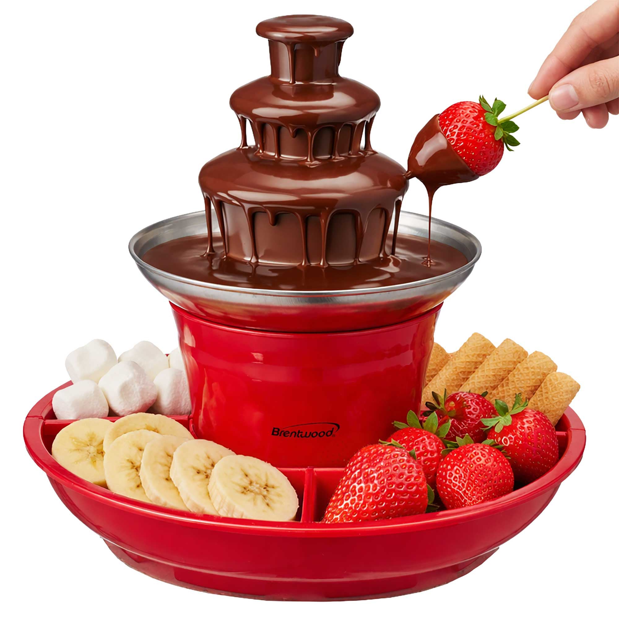 3-Tier Electric Chocolate and Cheese Fondue Fountain Machine