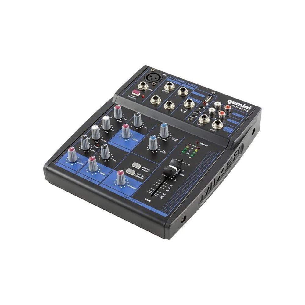 GEM-05USB 5-Channel Bluetooth Audio Mixer with USB