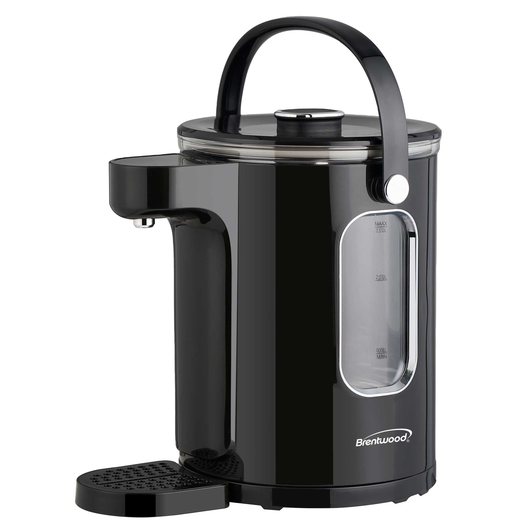 3-Liter 1100w Digital Glass Instant Hot Water Dispenser with Tea Infuser