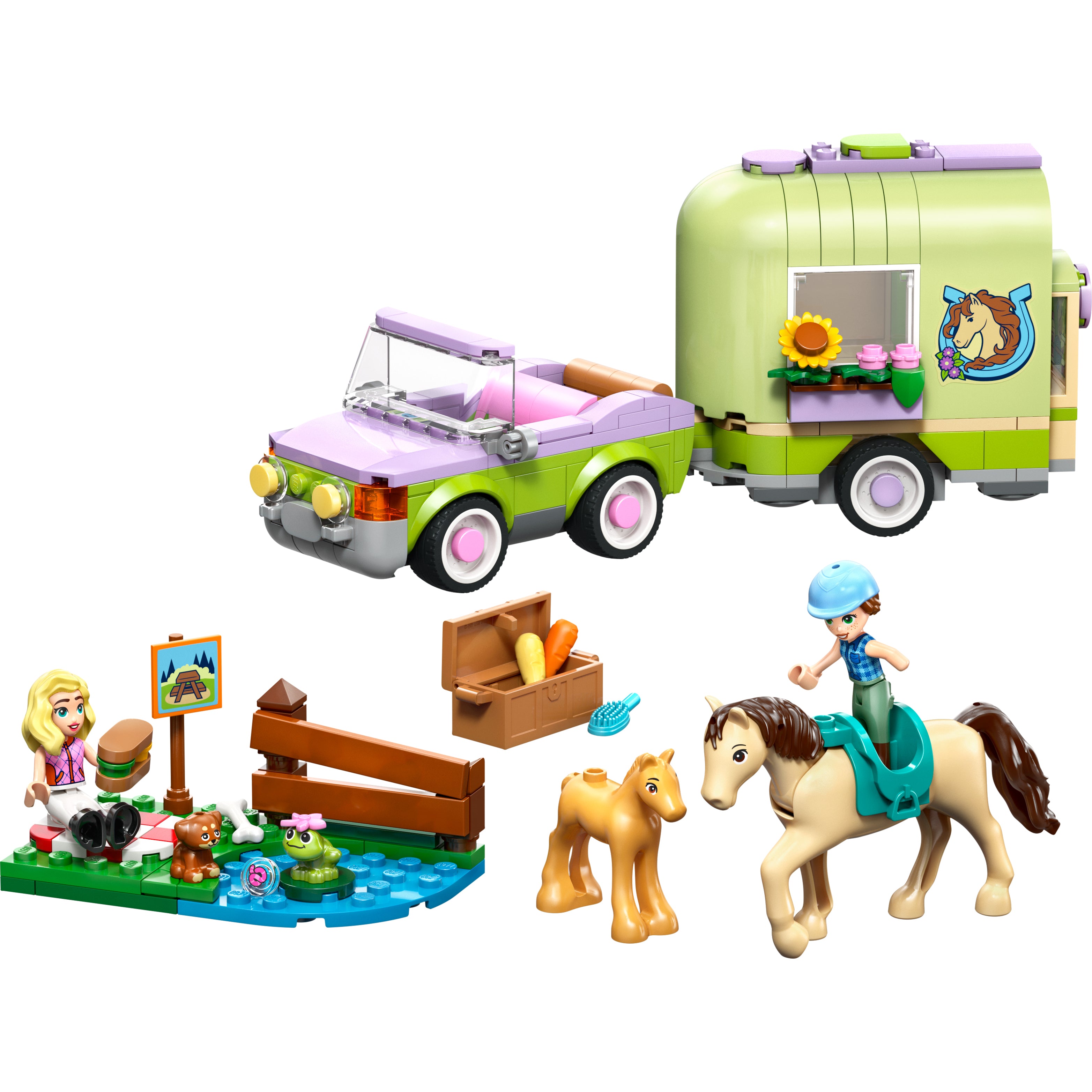 Friends Horse & Baby Foal Trailer Set 42695