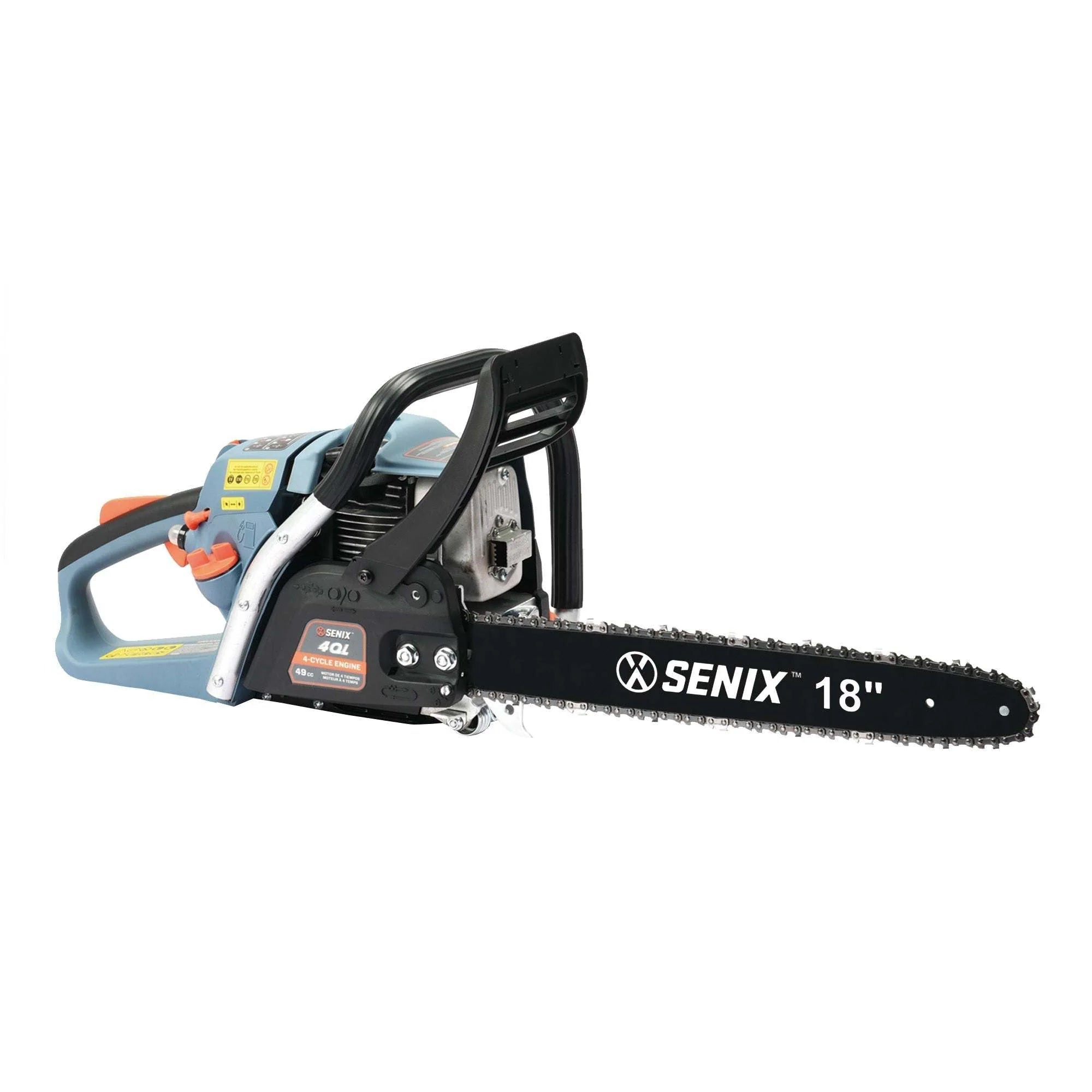 4QL® 49cc 4-Cycle 18 inch Gas Chainsaw with Oregon Bar and Chain