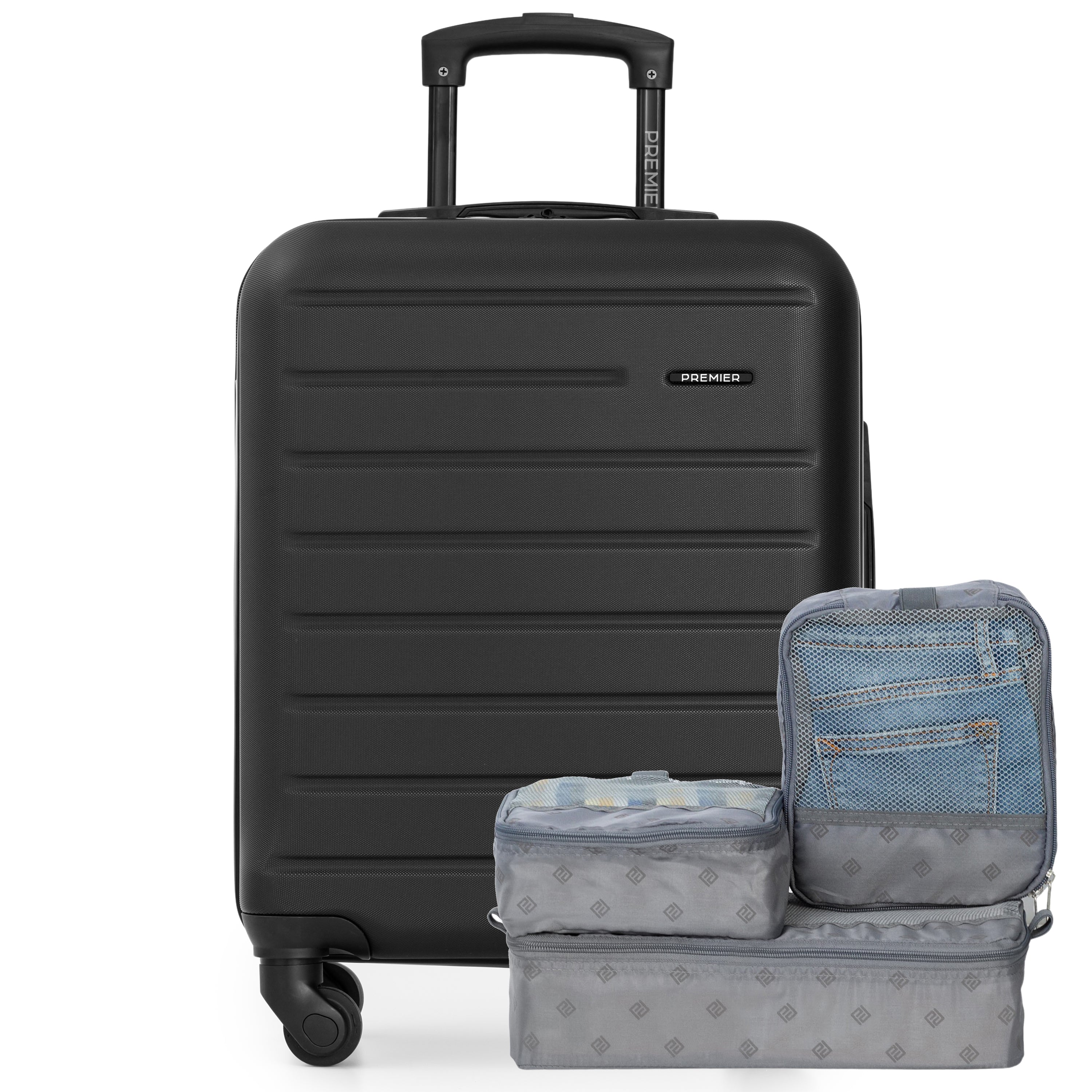 20 Inch Hardside Carry-On Luggage with 3 Packing Cubes