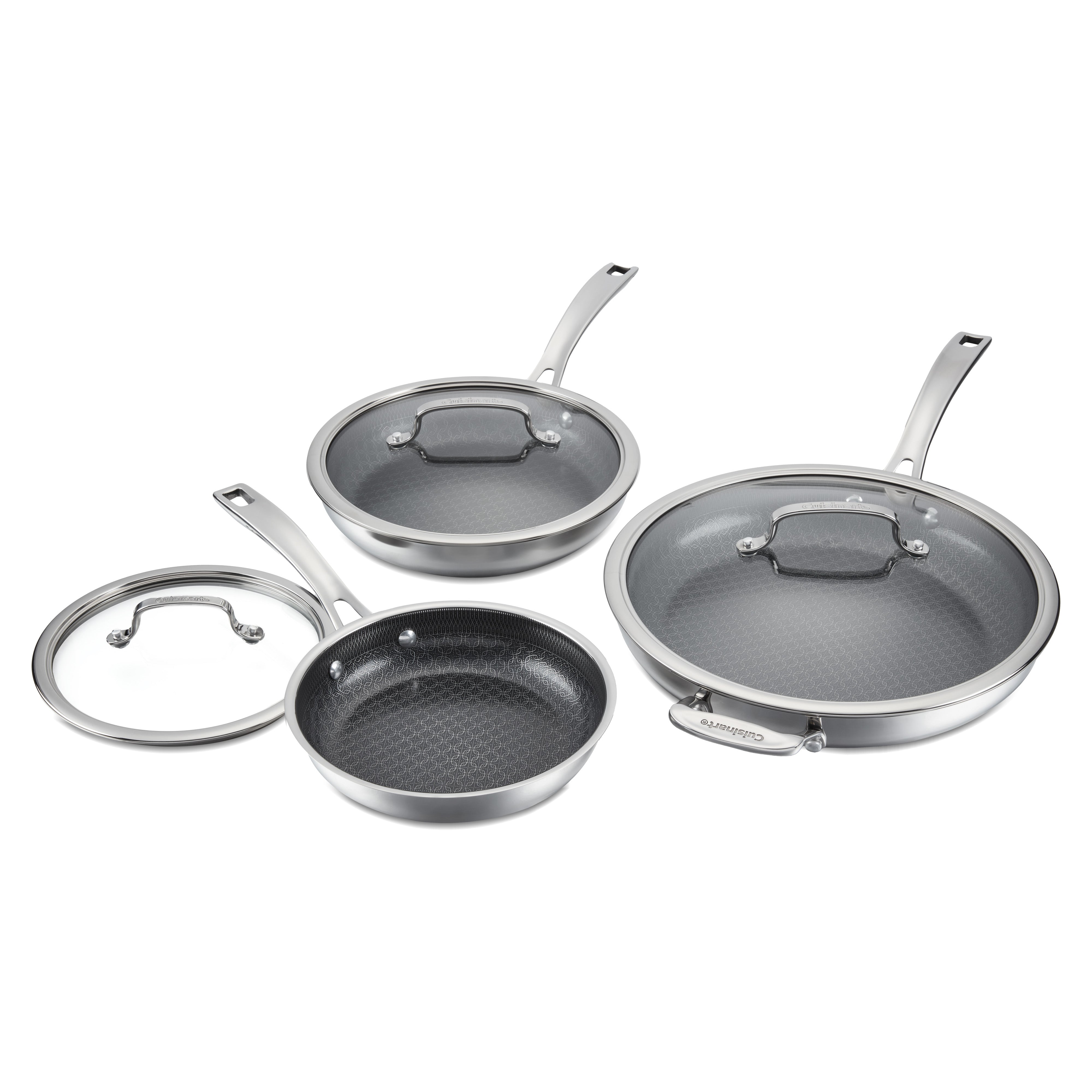 6-Piece FusionPlus™ Nonstick Stainless Skillet Set