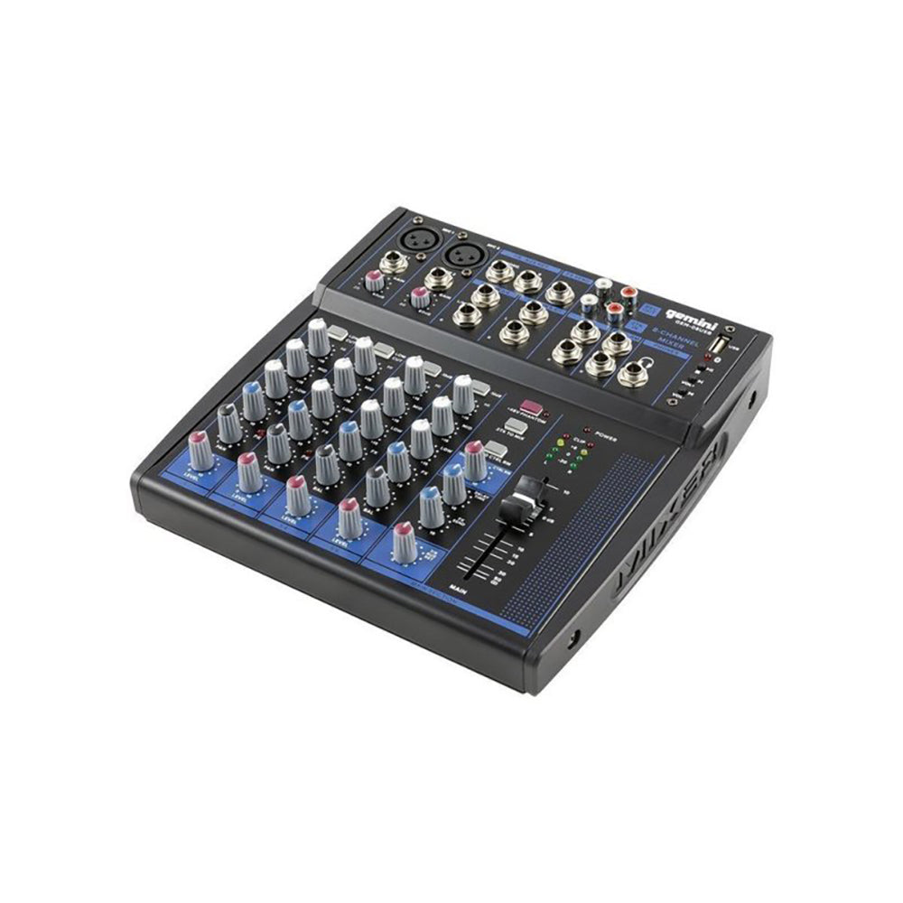 GEM-08USB 8-Channel Bluetooth Audio Mixer with USB Playback