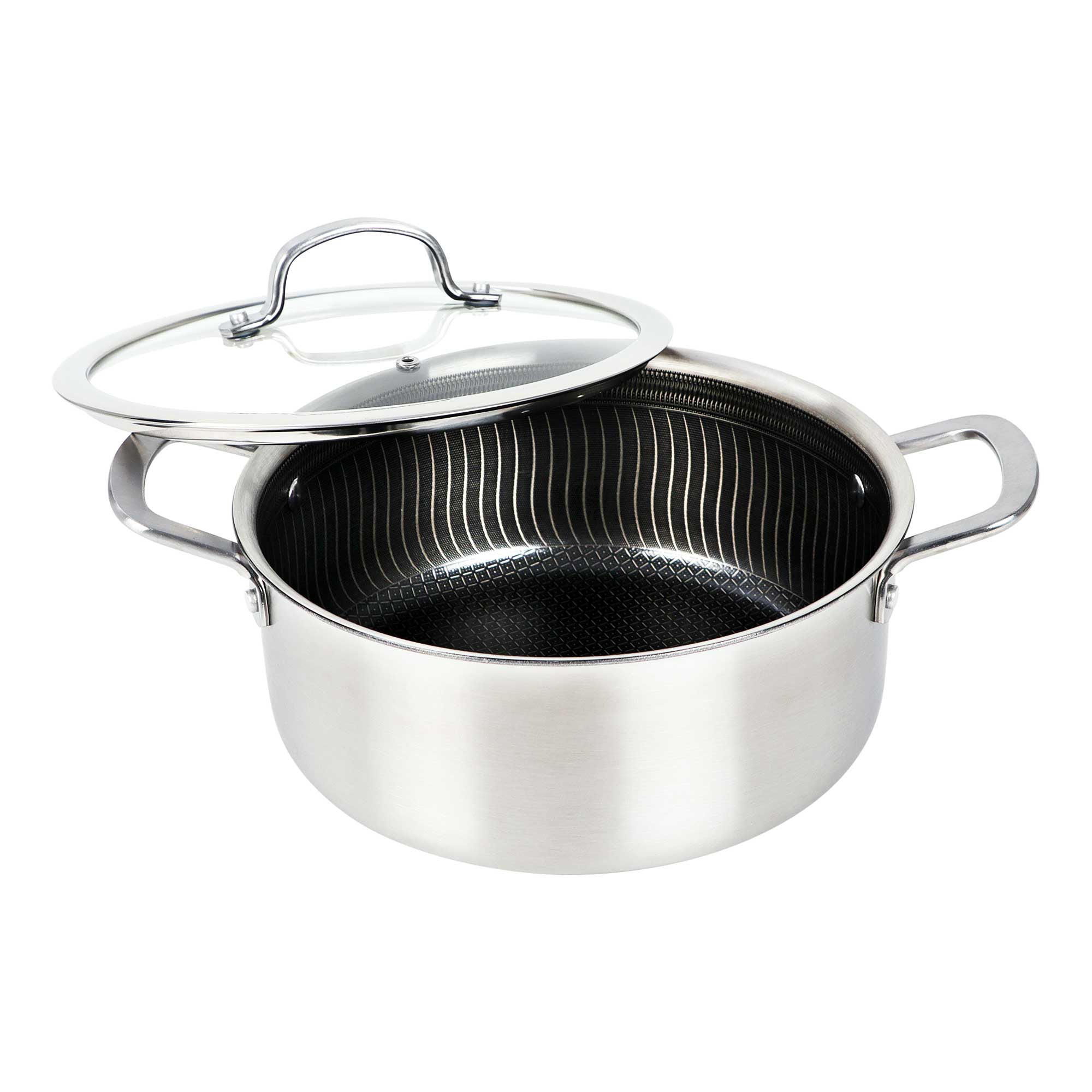 5-Quart 3-Ply Hybrid Non-Stick Induction Ready Dutch Oven